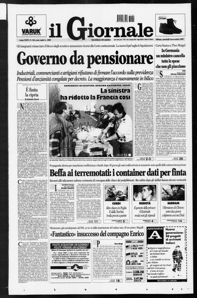 Il giornale : quotidiano del mattino